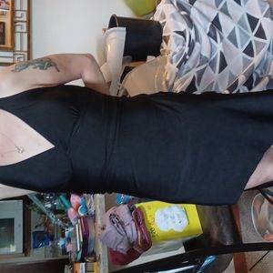 Black Elite swimsuit with slit